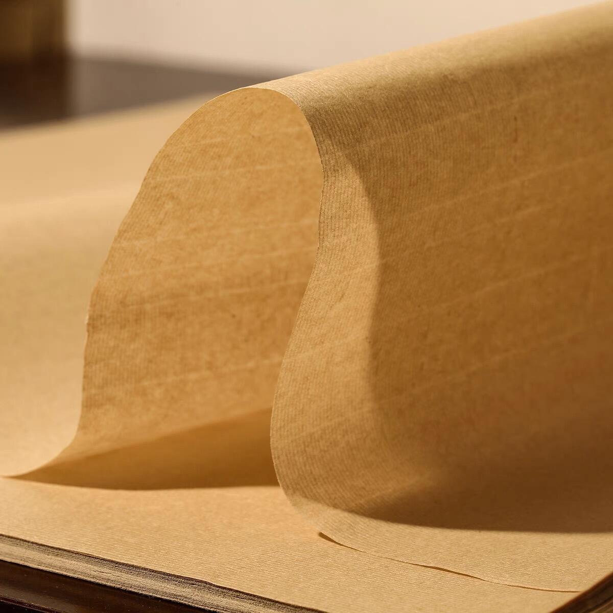 Warm handmade calligraphy paper prepared for brush and ink