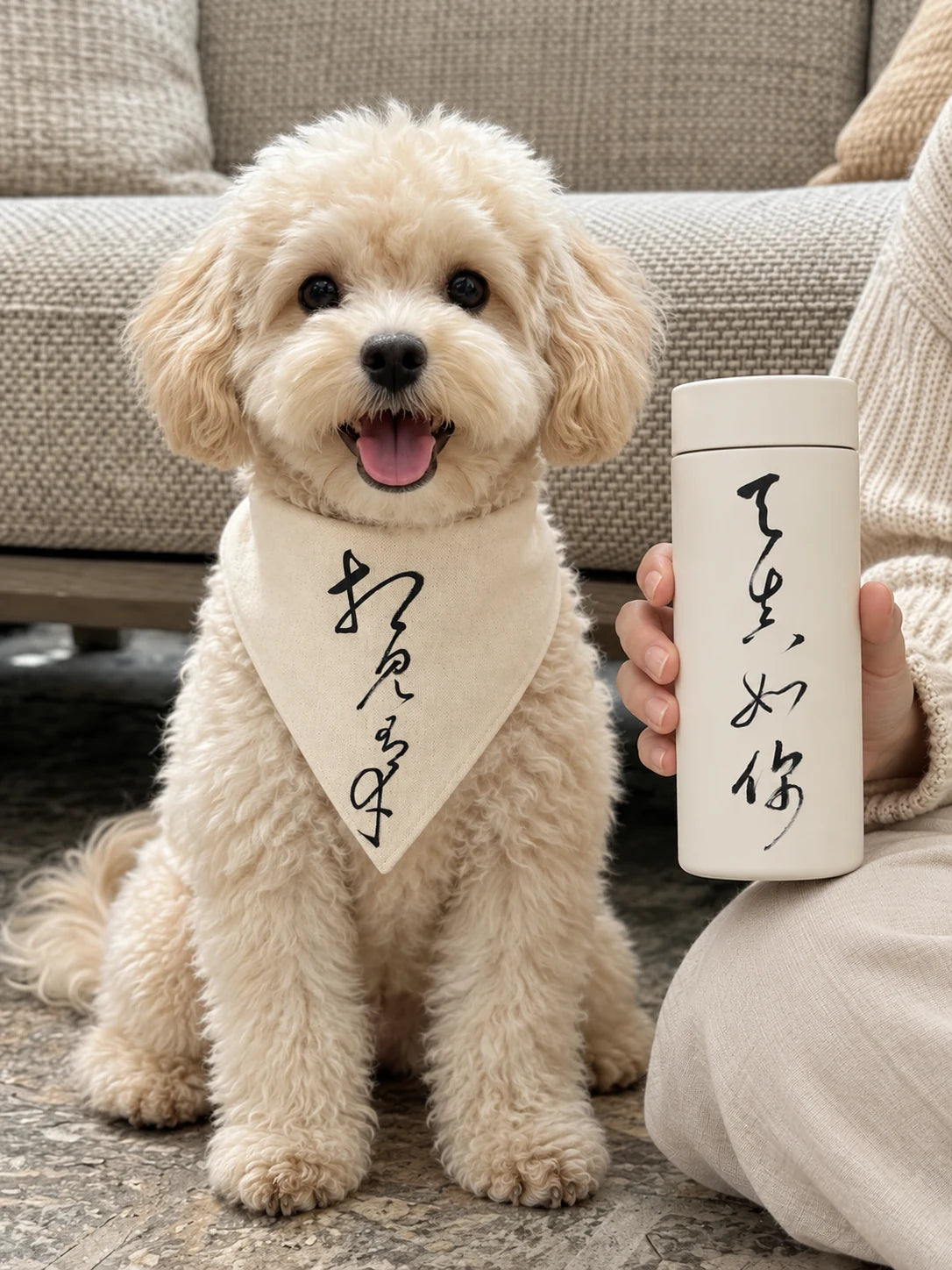 Application inspiration: two companion originals on a pet accessory and keepsake