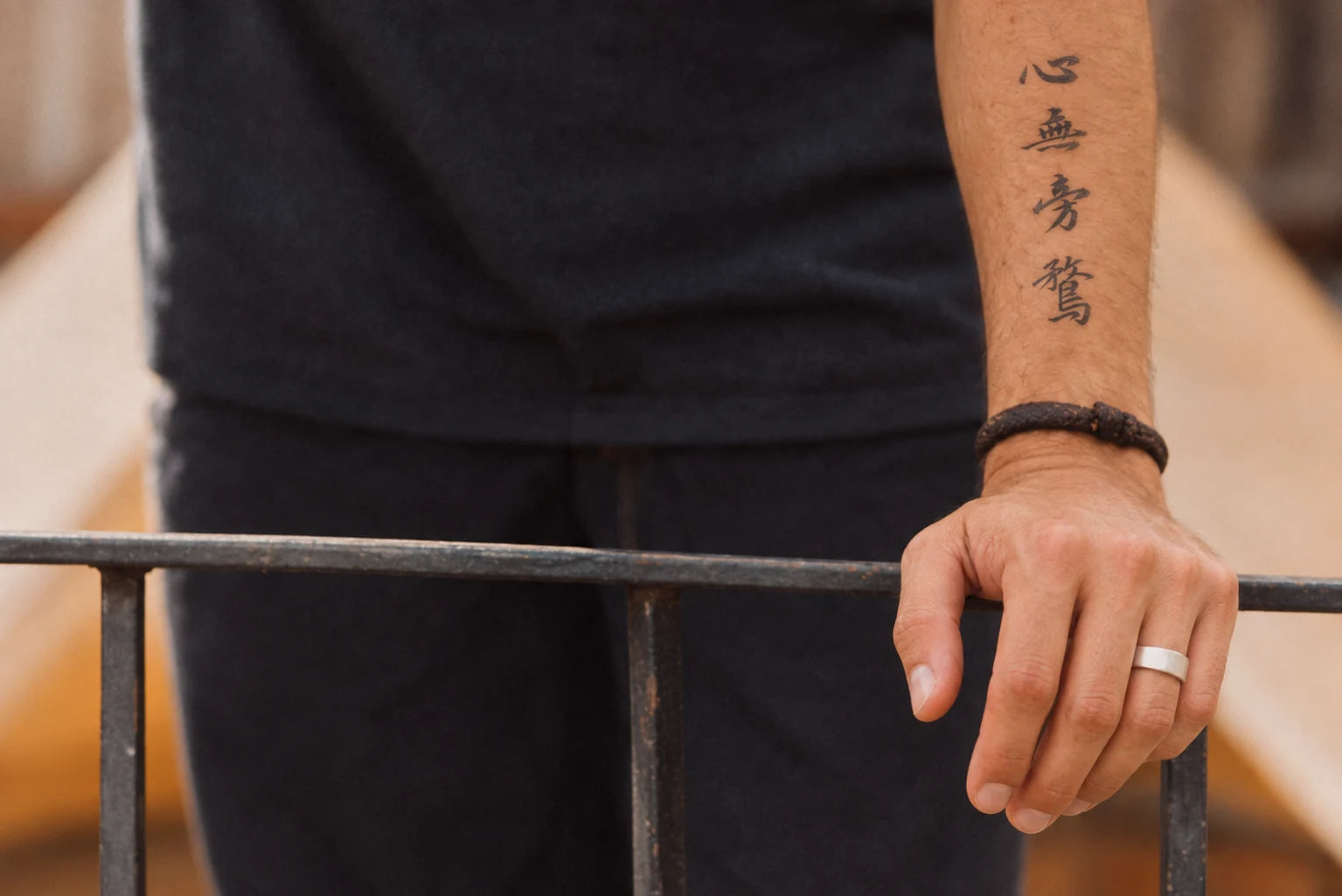 Placement inspiration: 心无旁骛 on a wrist